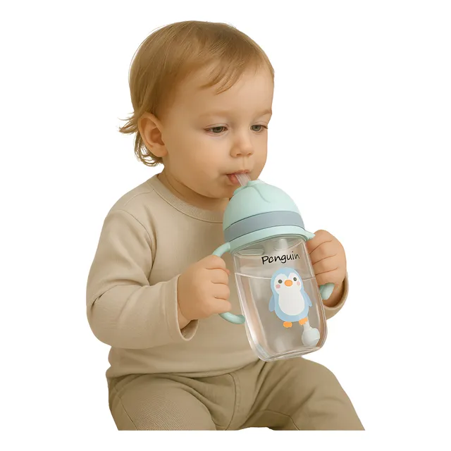 Vaso Pitillo Antiderrame 350 Ml Incluye Cepillo