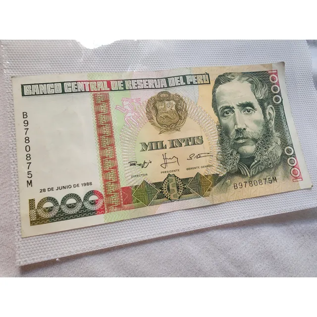 Billete 1000 Intis