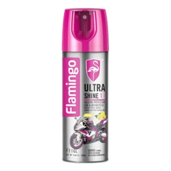 Spray Silicon Abrillantador Ultra Shine Flamingo 250ml