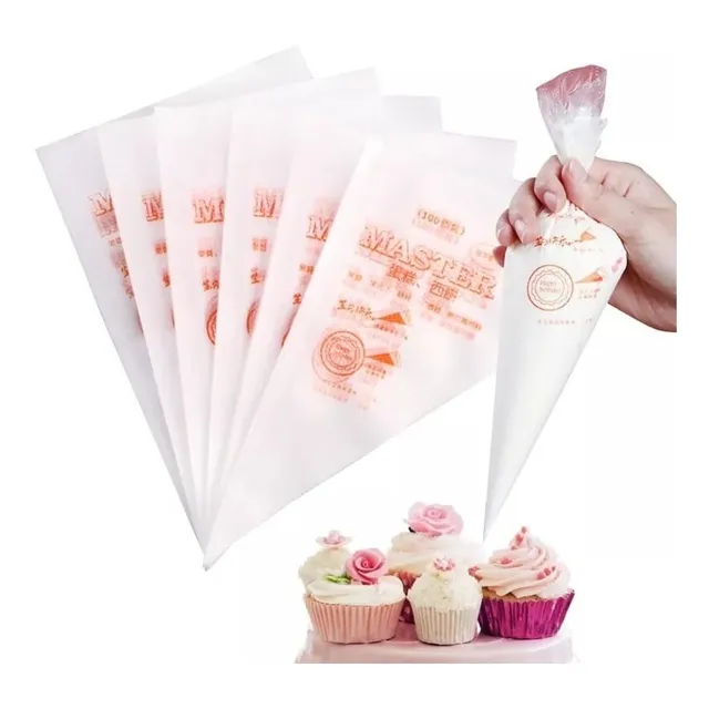 100 Manga Pastelera Desechable Repostería 35x20 Cocina Decor