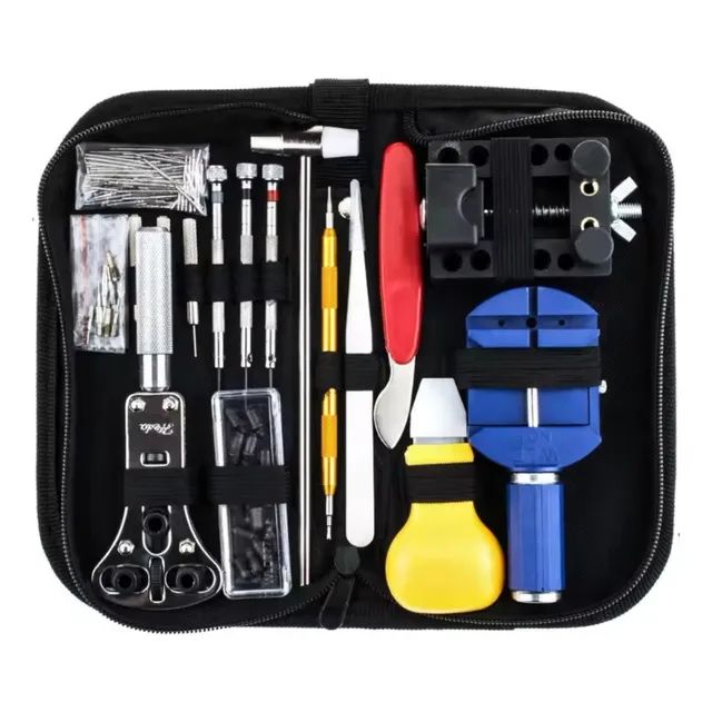 Kit Herramientas Relojeria Reparacion Relojes Cambio Pila Cs