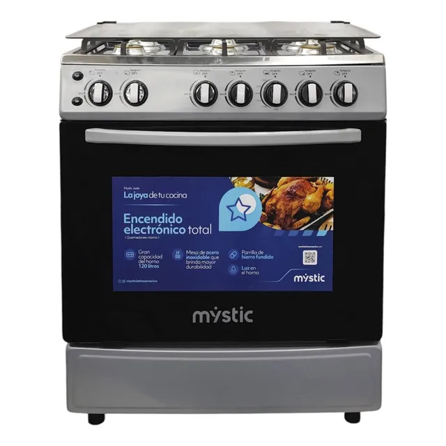 Cocina A Gas Jade 6h (30'') Silver Mystic