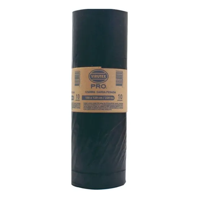 Bolsa Para Basura 220 Lts Carga Ligera Virutex P X 50 U