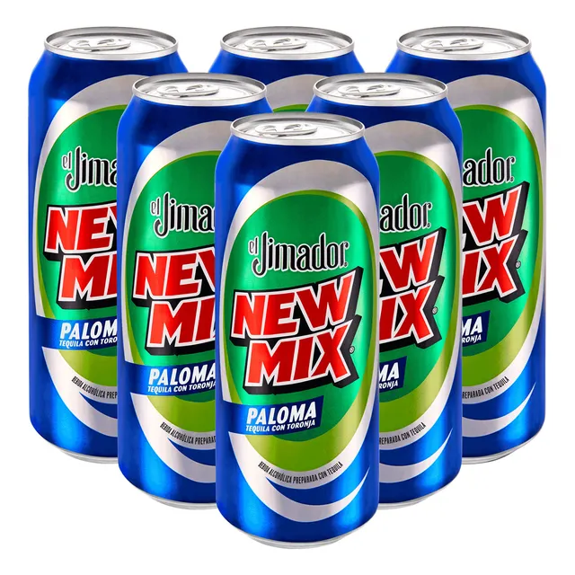 Bebida Preparada New Mix Paloma 473 Ml - Pack Con 6 Latas