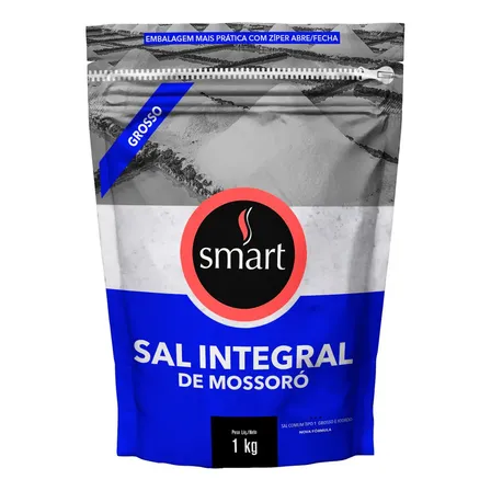 Sal Marinho Integral De Mossoró Grosso Smart 1kg