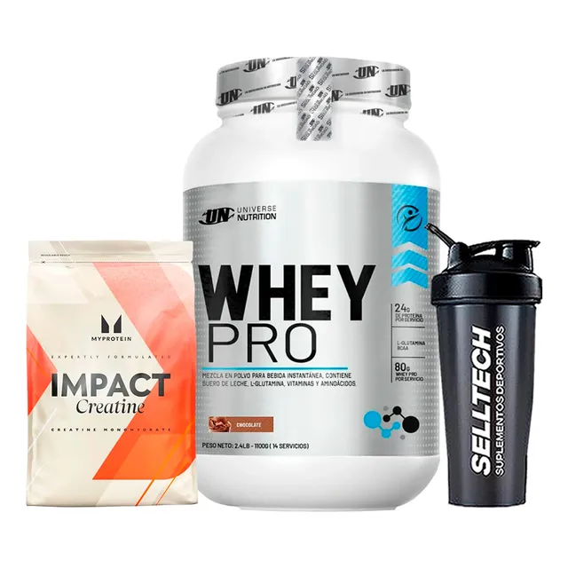 Whey Pro 1.1kg Chocolate+creatina Myprotein 250gr+shaker