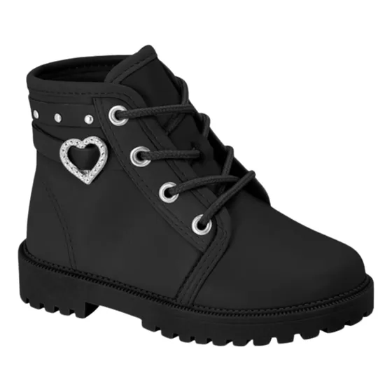 Bota Molekinha Coturno Infantil Menina Cano Curto 2126526