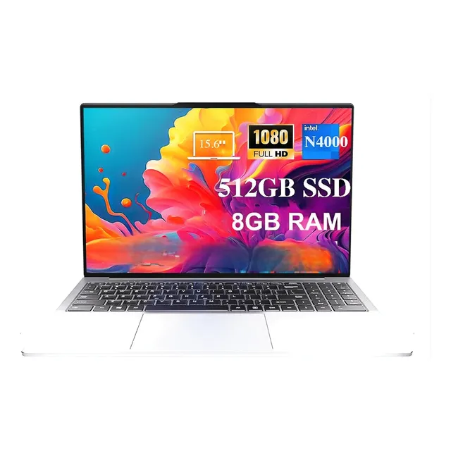 Laptop N4000, Intel Celeron, 8+512 Resistencia Grado Militar