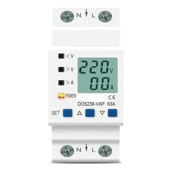 Relê Protetor Tensão Corrente Ac 63a 110v/220v C W