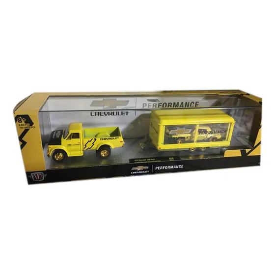 Chevrolet M2 Machine Con Trailer Y Carro Escala 1-64 Chase