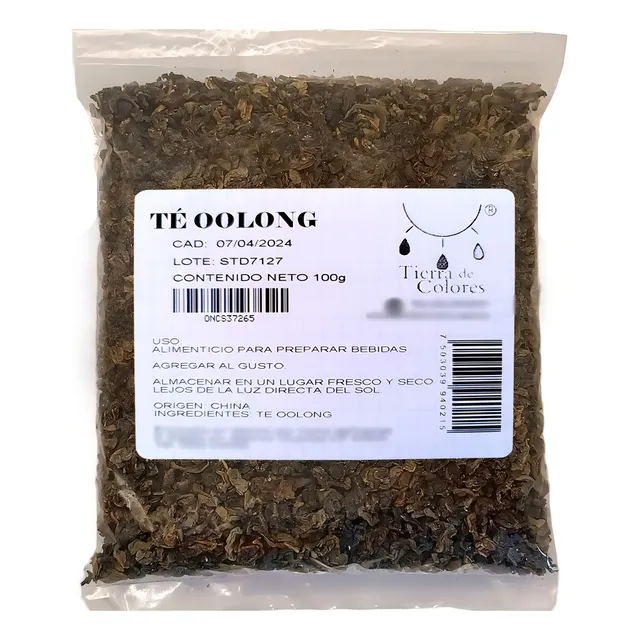 Té Tierra de Colores oolong en corte té Natural 100 g
