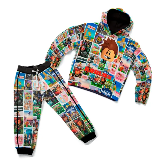 Conjunto Infantil De Moletom Quentinho Personagens Incrivéis
