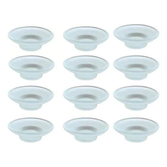 Set De 12 Porta Jabón Para Accesorio De Baño Plato De Vidrio