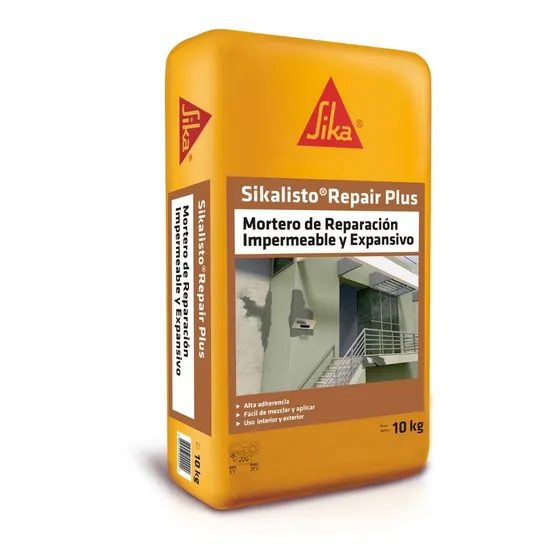 Sika Mortero listo Repair Plus Mortero Reparación Impermeable 10kg 1 Unidad