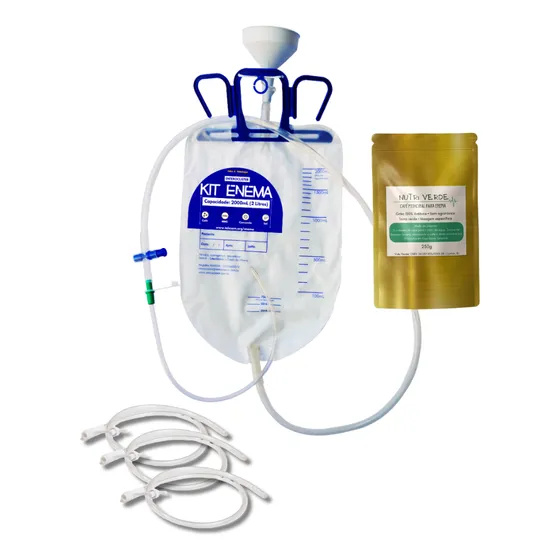 Kit Enema + 3 Sondas + Café Para Enema