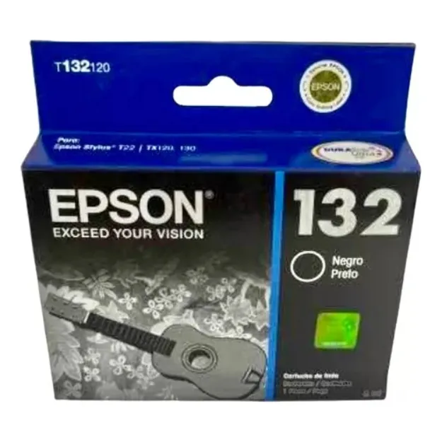 Cartuchos De Tinta Negro Epson 132 Tx120, Tx130