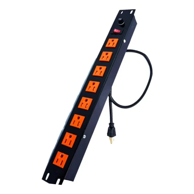 Multitomas Para Rack 8 Servicios Fusible E Interruptor   Pdu