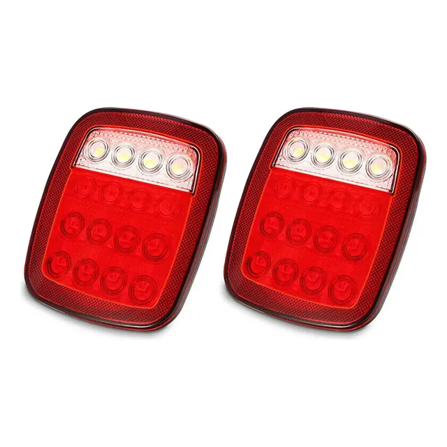 Calaveras Plafon Tipo Jeep 12v 24v Luz Trasera Del Camión 