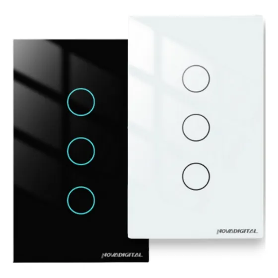 Interruptor Wifi 3 Botões Inteligente Touch Automação Alexa
