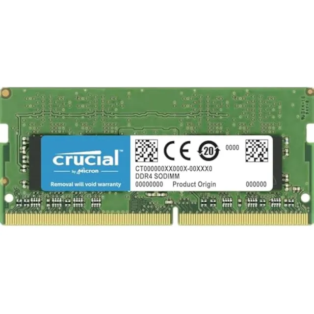 Memoria Ram Crucial, Sodimm, 8 Gb, Ddr4 2666/2933/3200 Mhz