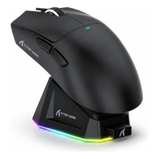 Mouse Gamer Sem Fio Attack Shark X11 22000 Dpi Ultraleve 63g Preto R