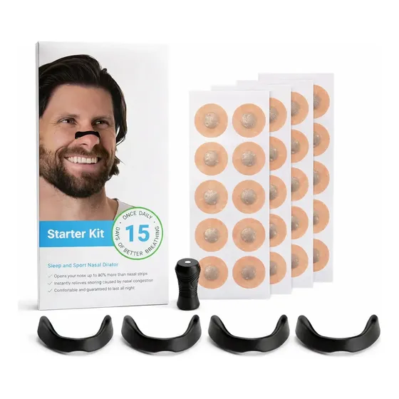 Kit 15 Días Dilatador Tira Nasal Magnético Anti Ronquidos Para Dormir, Mejora Respiración, Alivia Congestión Nasal, Reduce Ronquidos, Uso Nocturno Cómodo Unisex Neoclinic, Tiras Nasales Anti Ronquidos | Cuotas sin interés