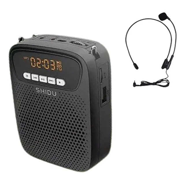 Amplificador De Voz Portátil Para Professores Com Microfone