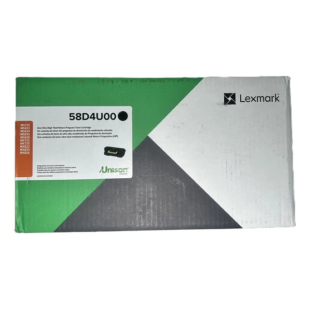 Cartucho De Toner Lexmark 58d4u00 Nuevo Original