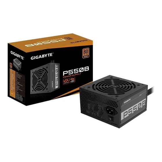 Fuente Pc Gigabyte 550w 80plus Bronce Silent Fan 120mm P550b