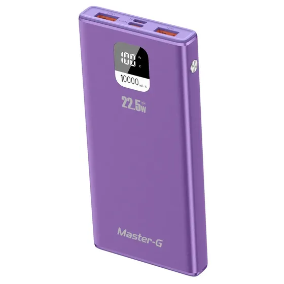Batería Externa Power Bank 10000 Mah 22.5W UCP10MPD Morada Master-G