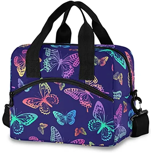 Mnsruu Butterflies Aislados De Bolsa De Almuerzo Y2v4z