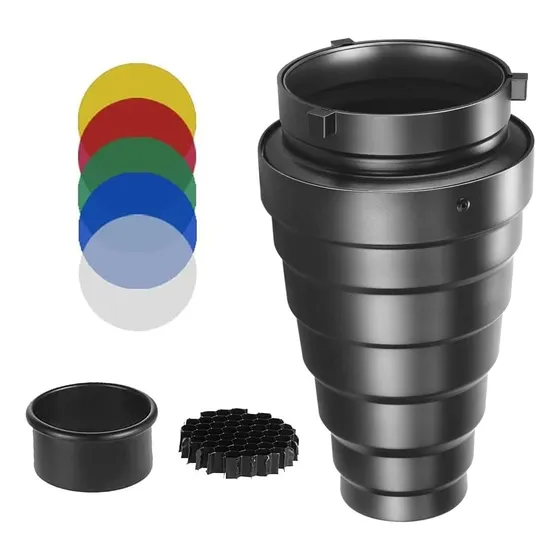 Snoot Cónico Bowens Modificador De Luz Para Flash. Tienda
