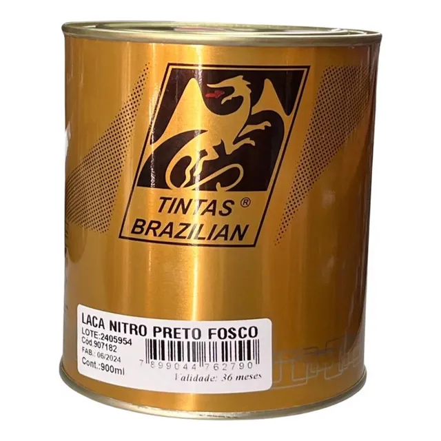 Duco Laca Nitro Preto Fosco 1/4 Brazilian..............900ml