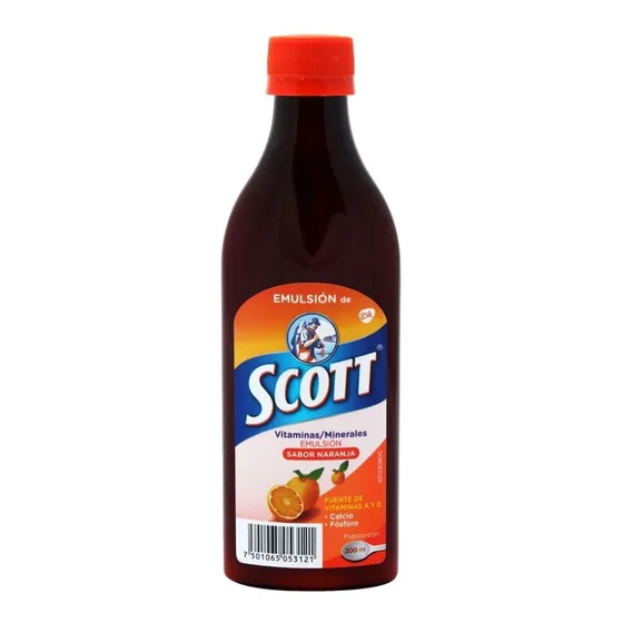 Emulsion De Scott Naranja 200 Ml 1 Frasco Emulsión