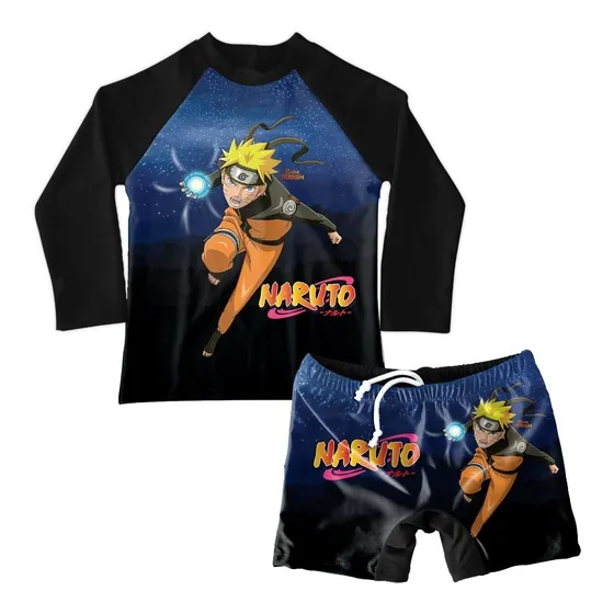 Conjunto De Traje De Baño Niño Naruto Shippuden