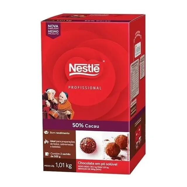 Chocolate Em Pó Padre Dois Frades 50% Cacau 1,01 Kg - Nestlé