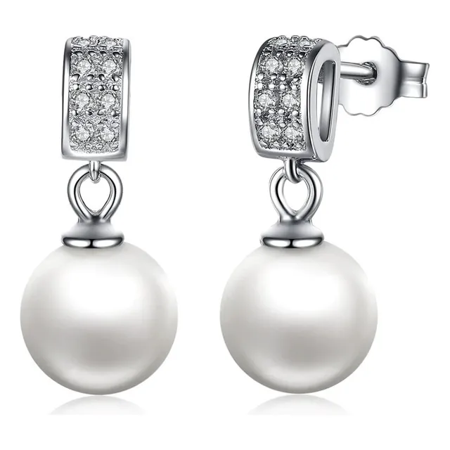 Aretes Para Mujer Perlas Fabricados En Plata 925