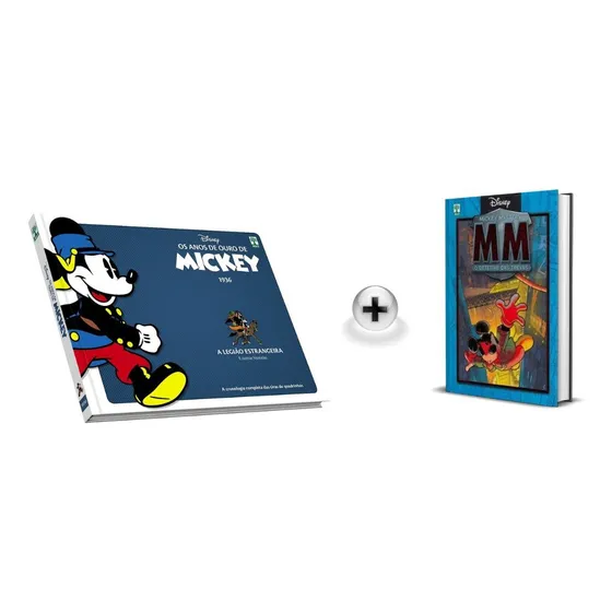 Kit Os Anos De Ouro De Mickey: A Legião Estrangeira & Mickey Mistery: O Detetive Das Trevas Walt Disney (coleção Imperdível Com As Clássicas Tiras De Quadrinhos E O Mestre Da Investigação) Capa Dura