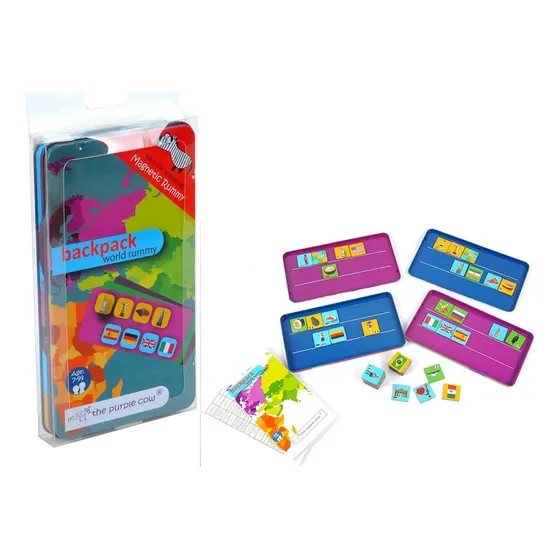 Juego De Mesa Magnetico Viajero Mundo Rummy    