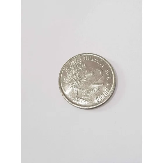 Moeda 2 Centavos 1976 Fao- Alimentos Para O Mundo- Fc