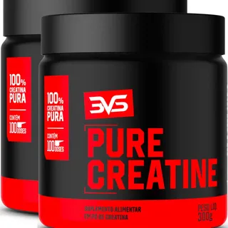 3VS02 Potes da Creatina 300g - 100% Pura Monohidratada - 3VS Nutriti