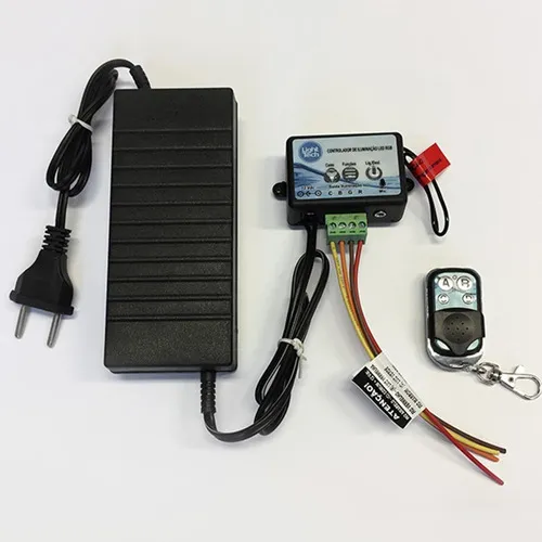 Central De Comando Light Tech Led Piscina 40w Modo Audio 127/220V