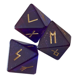 (pl) Juego De Dados De Resina, Dados Rúnicos De 8 Caras, Var (pl) Juego De Dados De Resina, Dados Rúnicos De 8 Caras, Var