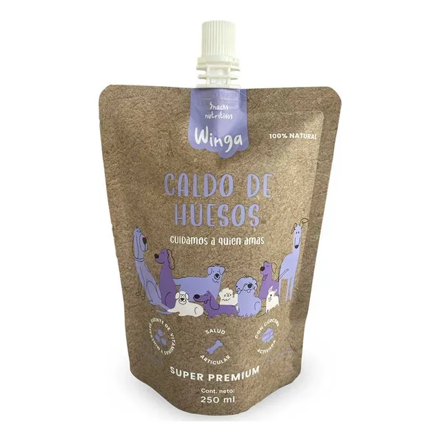 Snack Winga Caldo De Huesos Para Perros 250gr. Np
