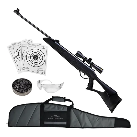 Carabina Beeman Nitro Piston Cal.5.5 +mira+diábolos+funda