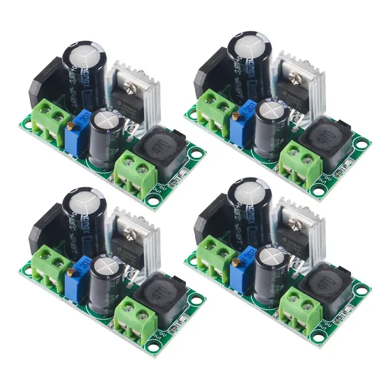 Paquete De 4 Piezas Módulo Buck Lm2596hv 2a Dc Ajustable