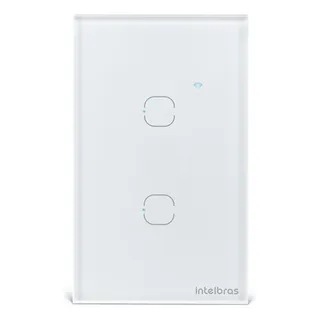 Interruptor Smart Wi-fi Touch 2 Teclas Ews 1002 Intelbras Branco Interruptor Smart Wi-fi Touch 2 Teclas Ews 1002 Intelbras Branco