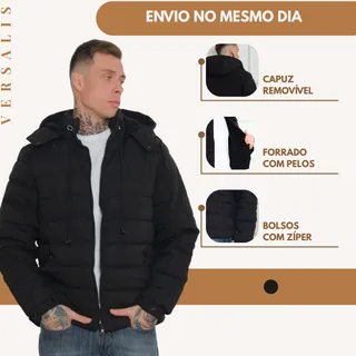 Jaqueta Bobojaco Masculina Forrada Impermeavel P/ Motoqueiro Jaqueta Bobojaco Masculina Forrada Impermeavel P/ Motoqueiro