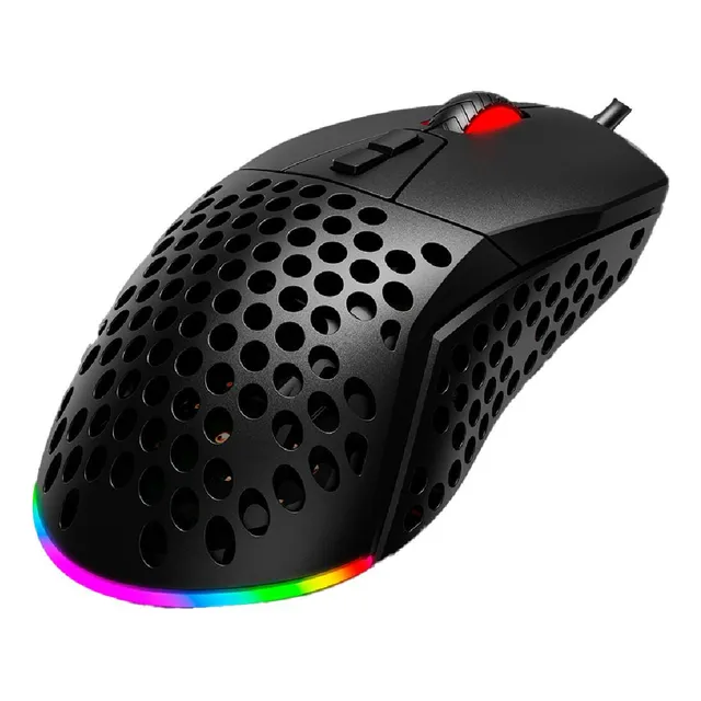 Mouse Gamer De Juego Alambrico Con Carcasa Y Luz Led Rgb