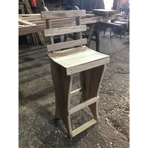 Banqueta Alta De Curupay Rustica